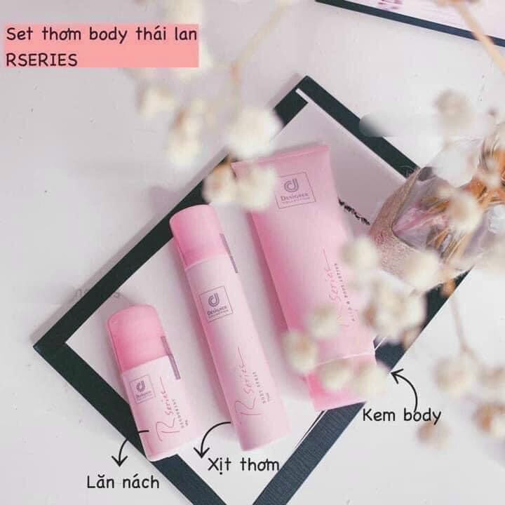 Bộ 3 sản phẩm Rseries: Lăn Nách - Xịt thơm - Lotion (Halido)