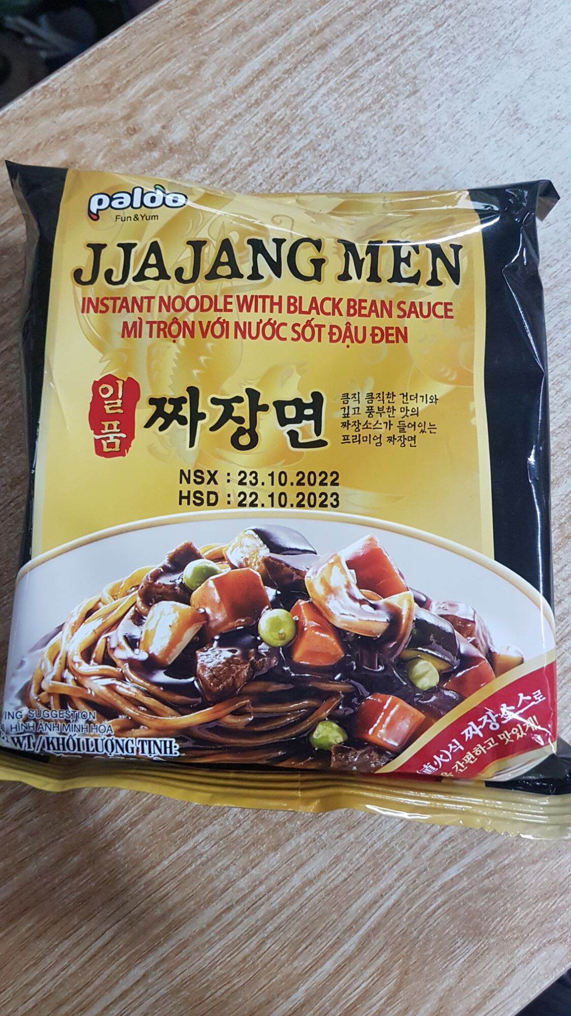 Mỳ tương đen Jjajangmen Paldo Gói 200g