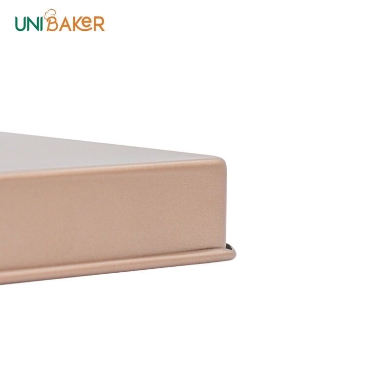 Khay nướng vuông thành thấp cao cấp UNIBAKER [HÀNG SIÊU PHẨM]