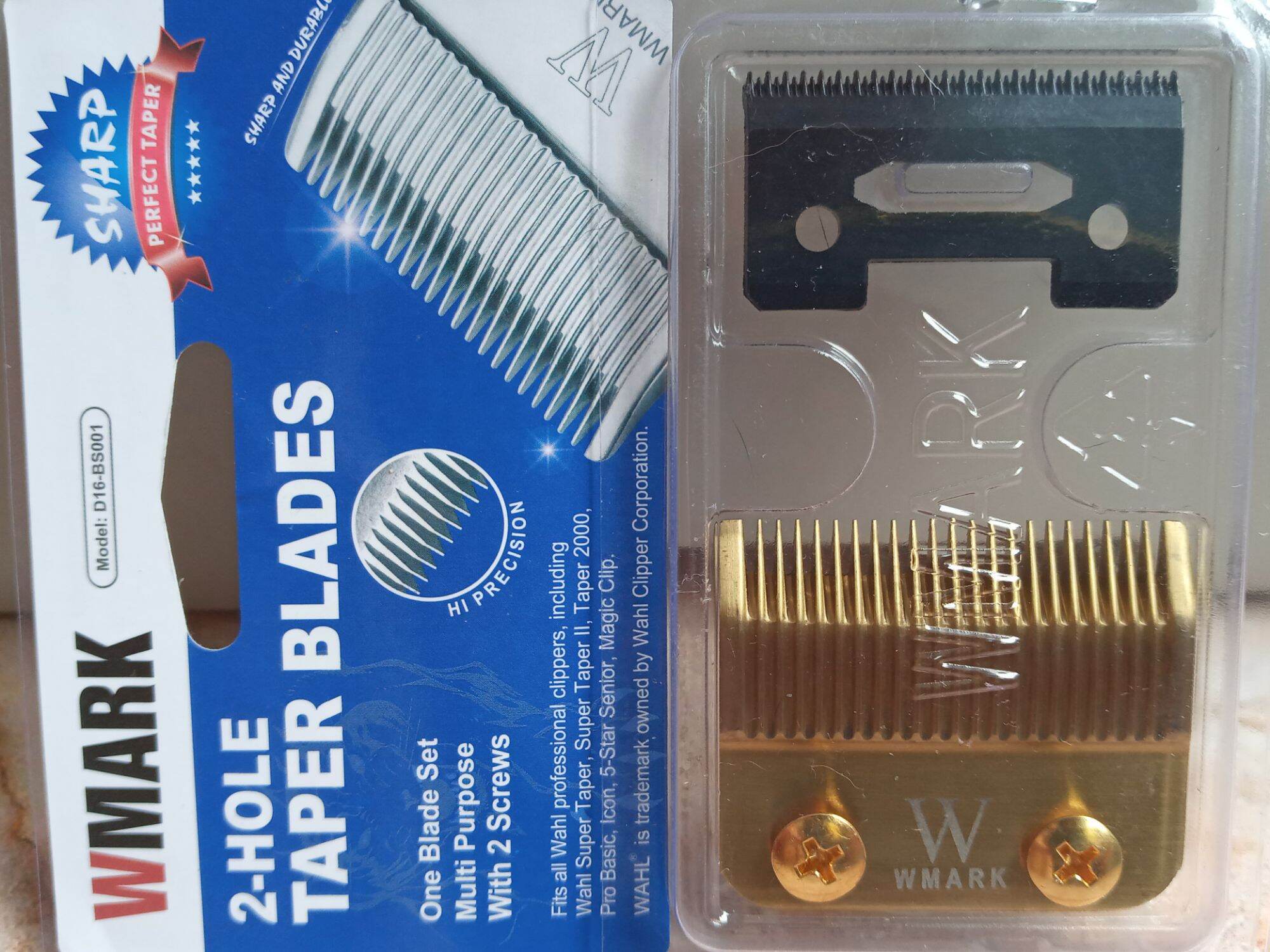 Lưỡi Kép Tông Đơ Cắt Tóc Barber. Lưỡi Kép Sứ Carbon Wmark Gold Cắt Bén Fade Ngọt Chạy Êm.. 