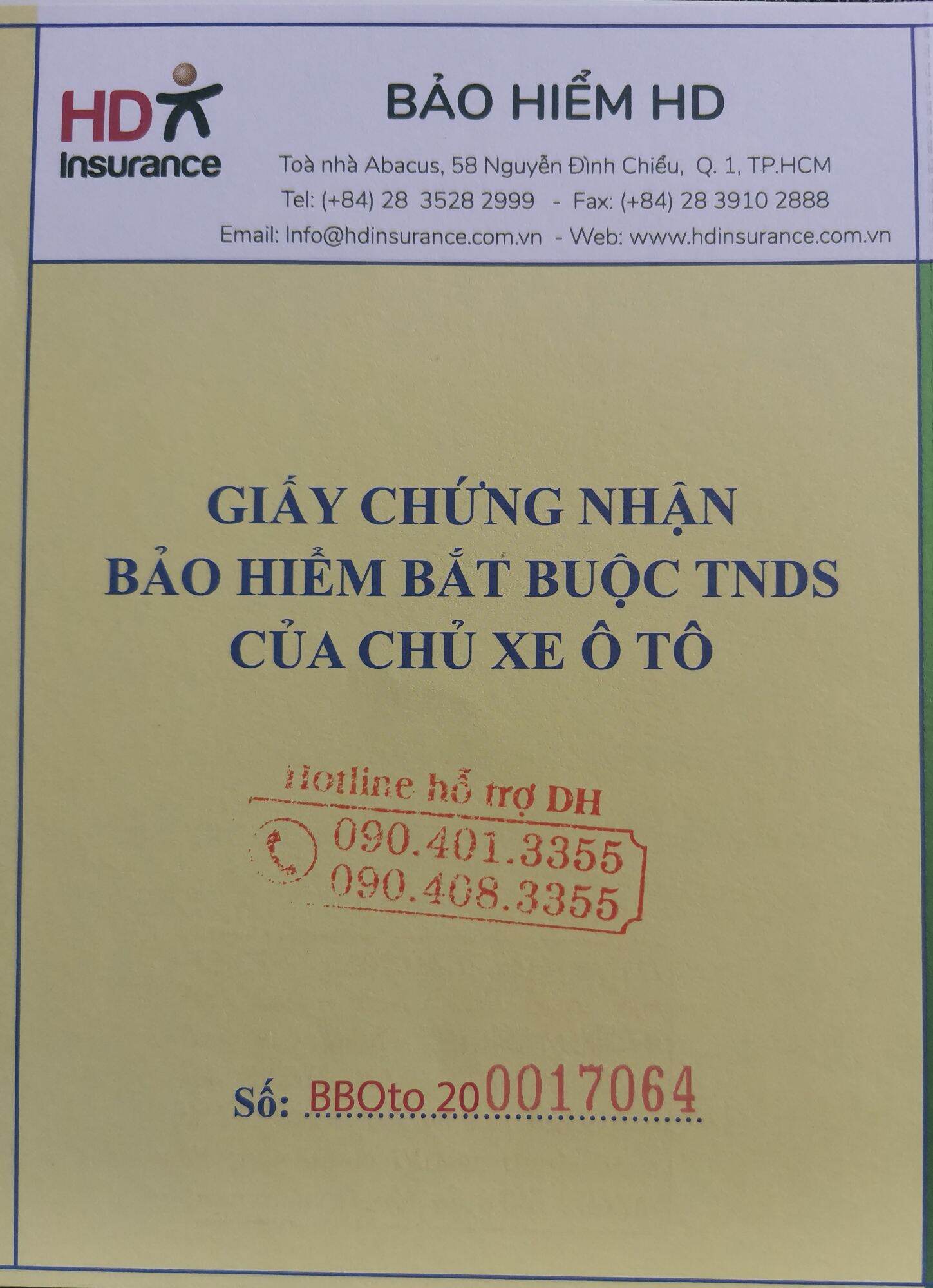 bảo hiểm tnds ô tô 6-11 chỗ