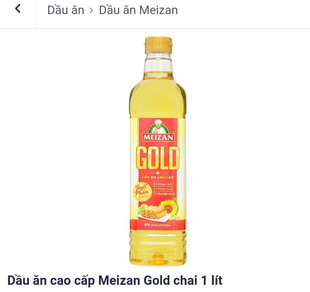 Dầu ăn Meizan gold 1 lít