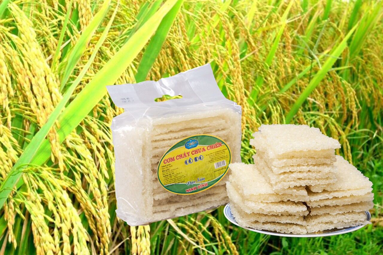 [BÁN SỈ- 1KG] Cơm Cháy Chưa Chiên Cố Đô Hoa Lư- Đặc sản Ninh Bình