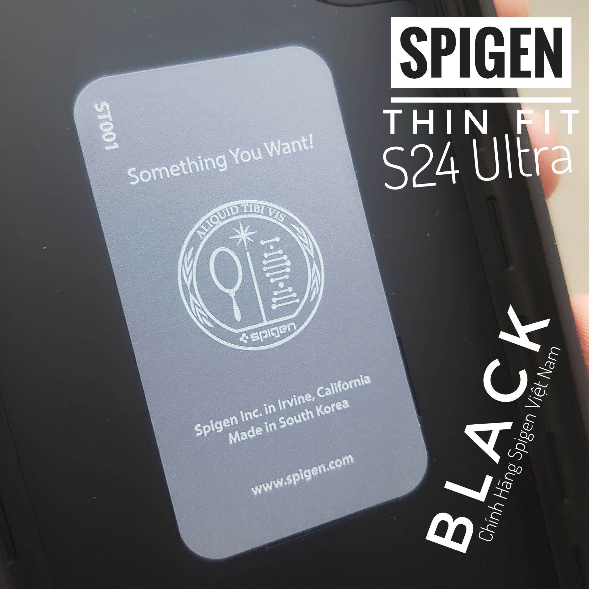 Ốp Lưng Spigen Galaxy S24 Ultra Case Thin Fit - Black