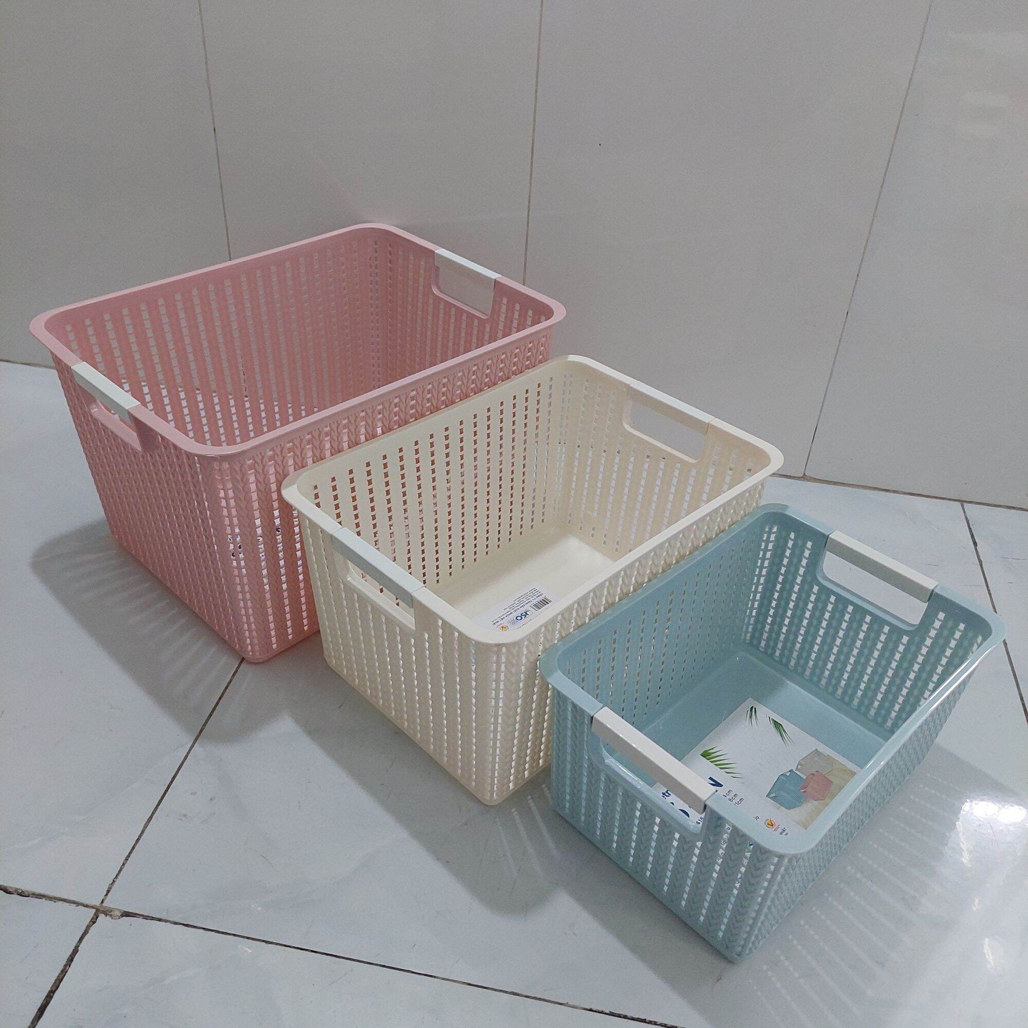 Combo 3 Rổ đan cao nhựa Việt Nhật cao cấp
