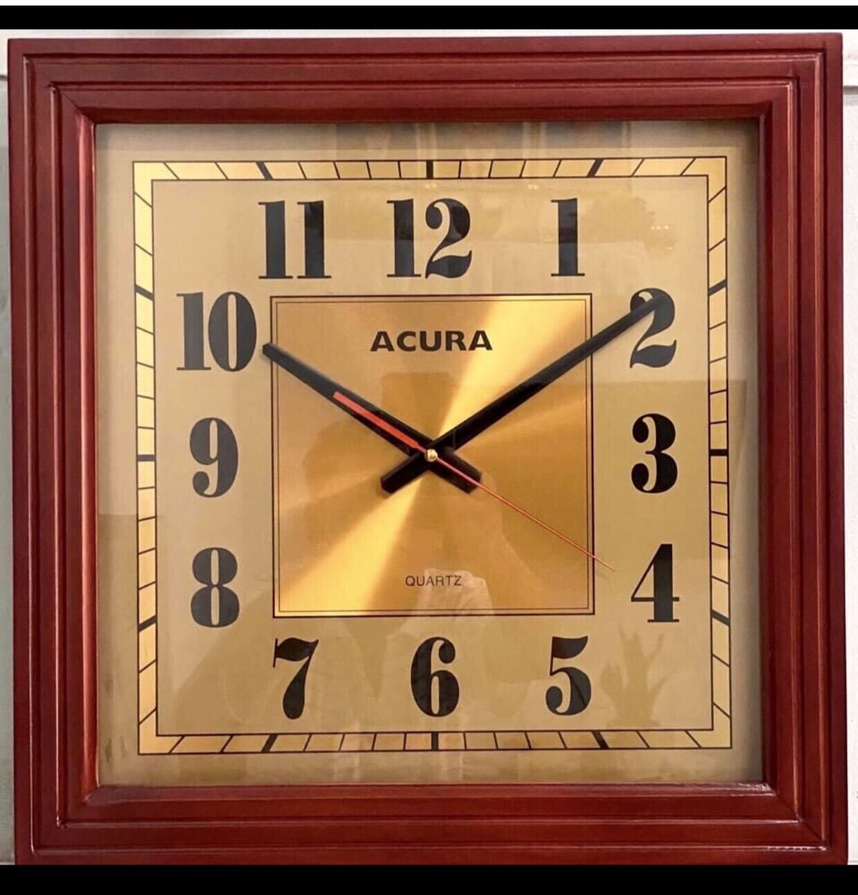 Đồng hồ treo tường gỗ acura vuông đại sq 07 hs