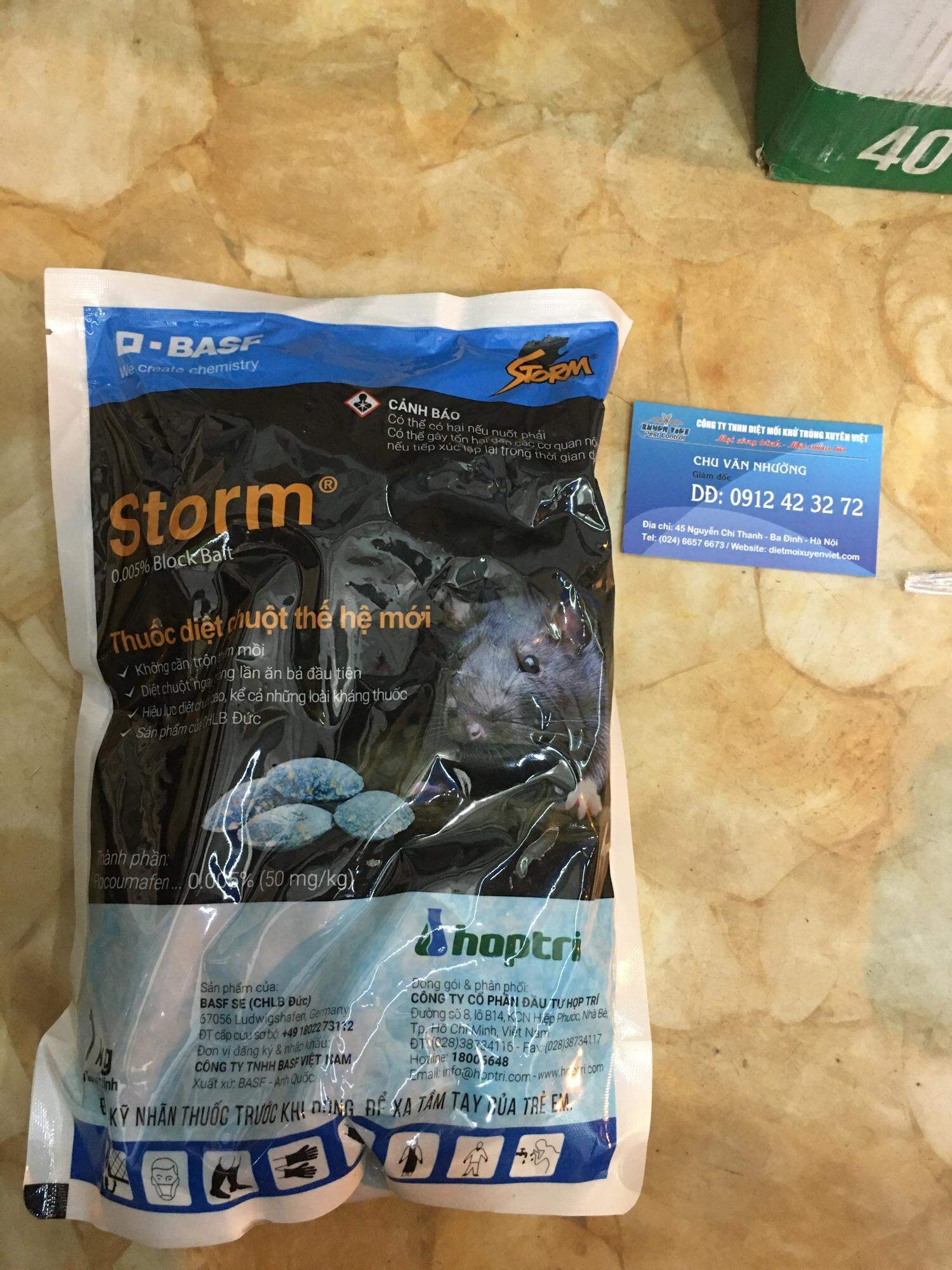 Thuốc diệt chuột sinh học STORM túi 1kg