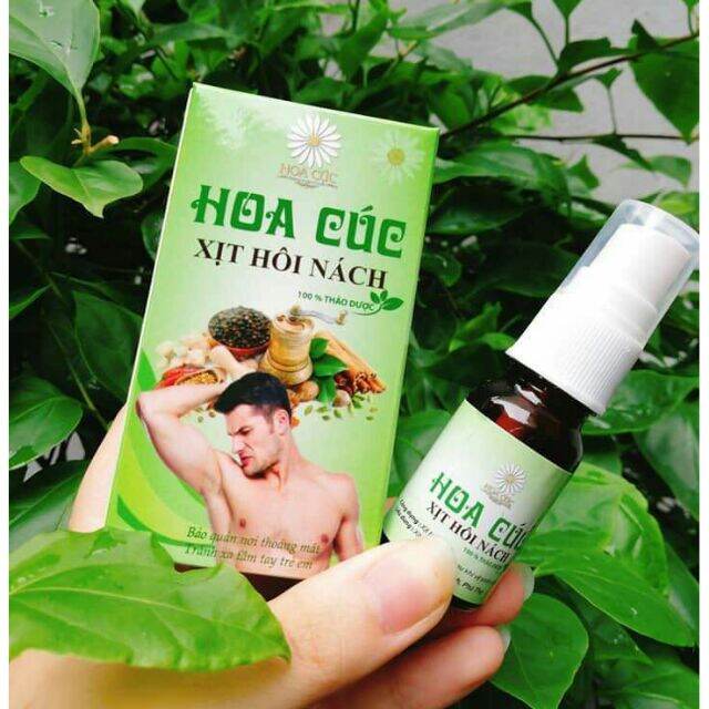 Xịt hôi nách hoa cúc xịt khử mùi hôi nam nữ