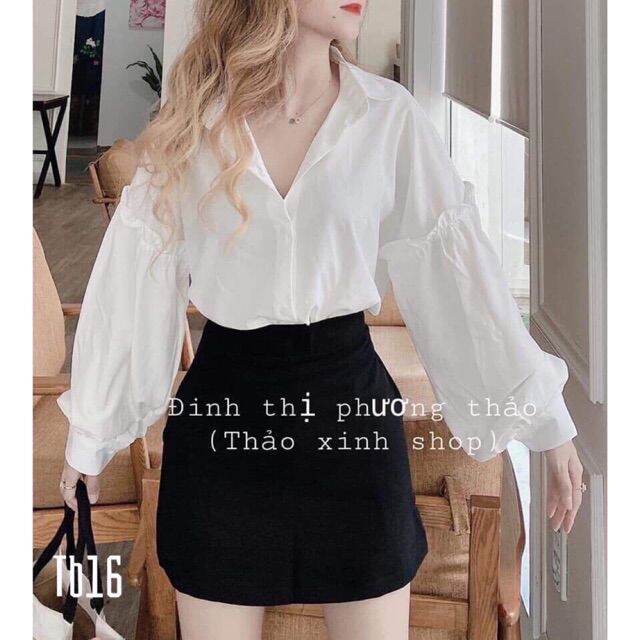 [HCM]Áo sơ mi tay phồng siêu hot
