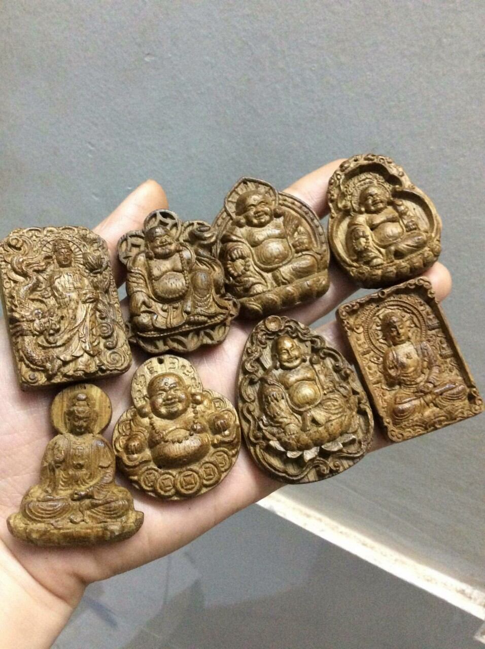 Mặt dây chuyền trầm Hương tự nhiên 5cm