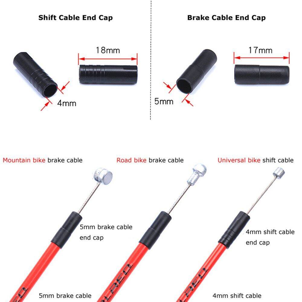 Set 16 Đầu Bịt Vỏ Dây Phanh, Dây Đề Xe Đạp