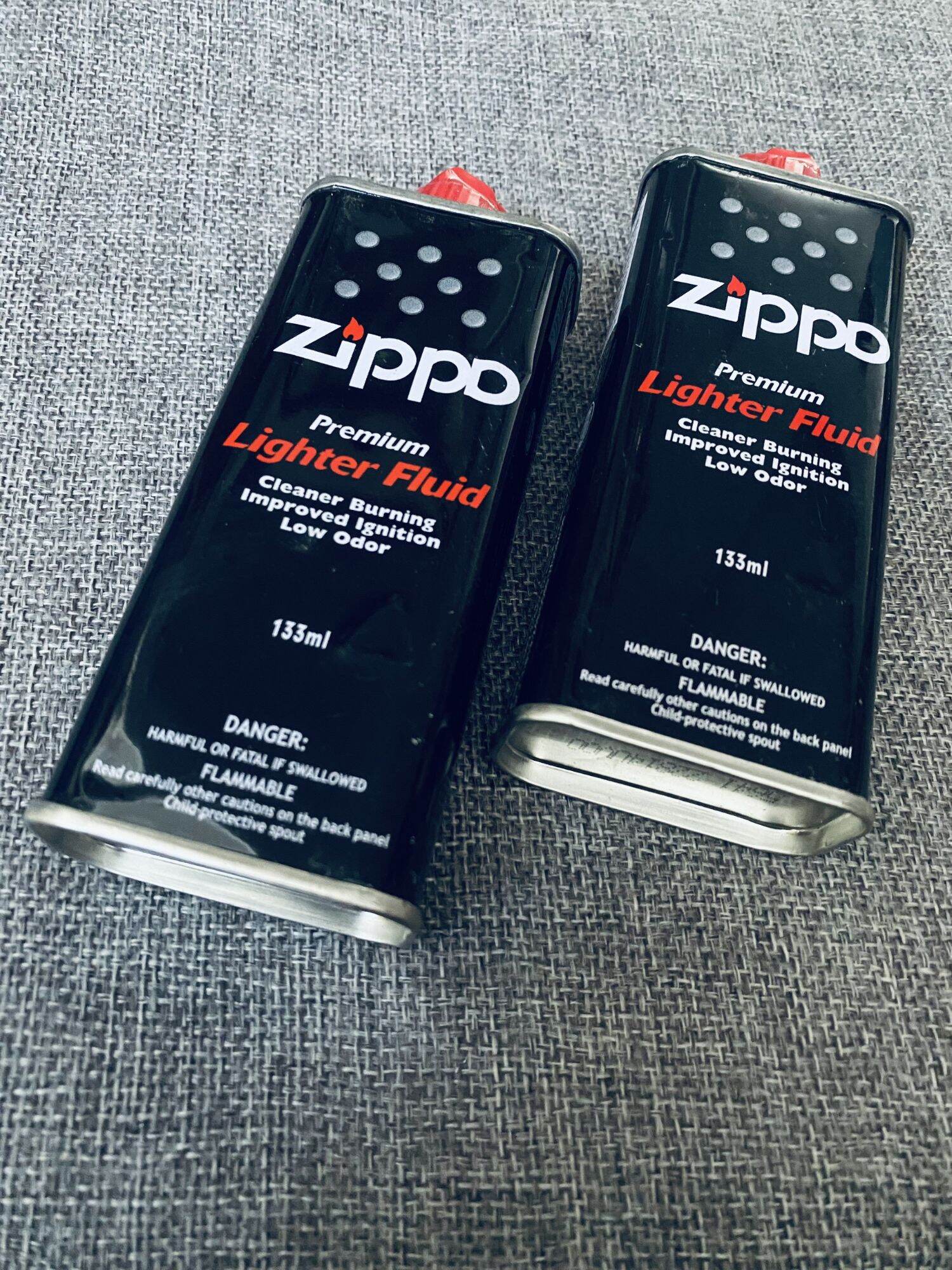 Zippo Lighter Fragrance Gasoline Large Bottle 133ml - Free Wick Stone