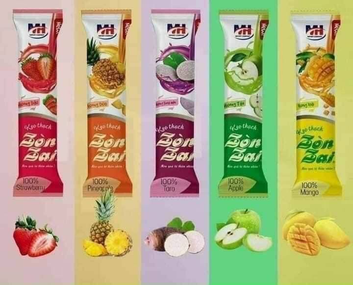 Thạch Zòn Zai que sinh tố ngũ vị 710gr