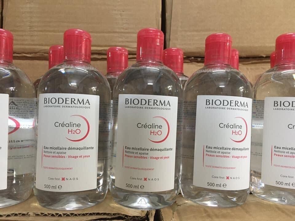 Hà.Nội Tẩy trang Bioderma hồng cho da nhạy cảm 500ml