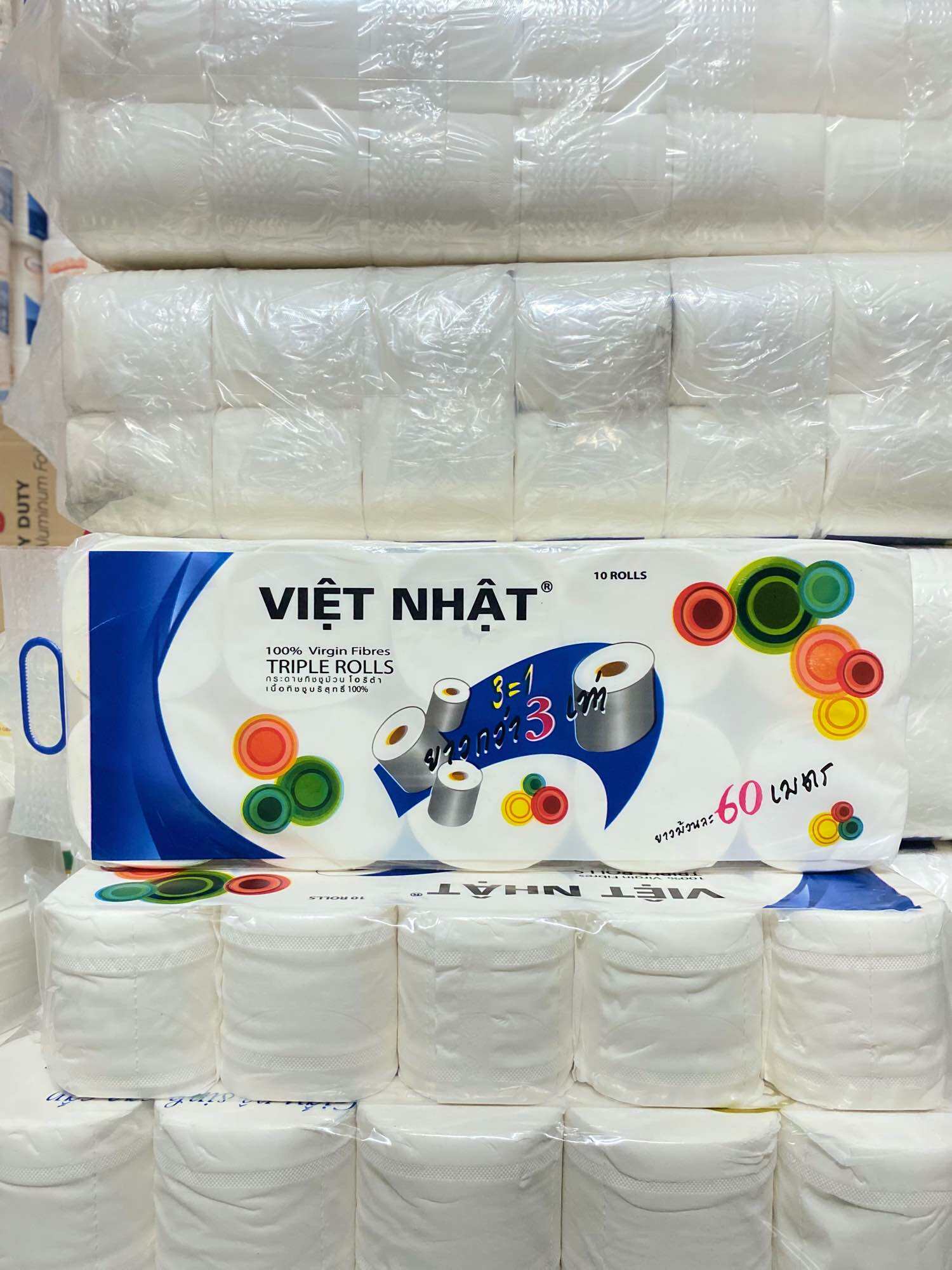GIẤY VỆ SINH 10 CUỘN VN 800GRAM 4 LỚP MỀM MỊN, D AI