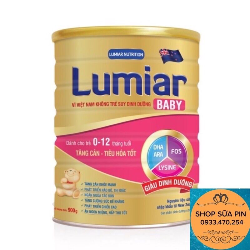 [HCM] Tặng một đồ chơi pop it - Sữa bột Lumiar baby 0+, 1+ 800g
