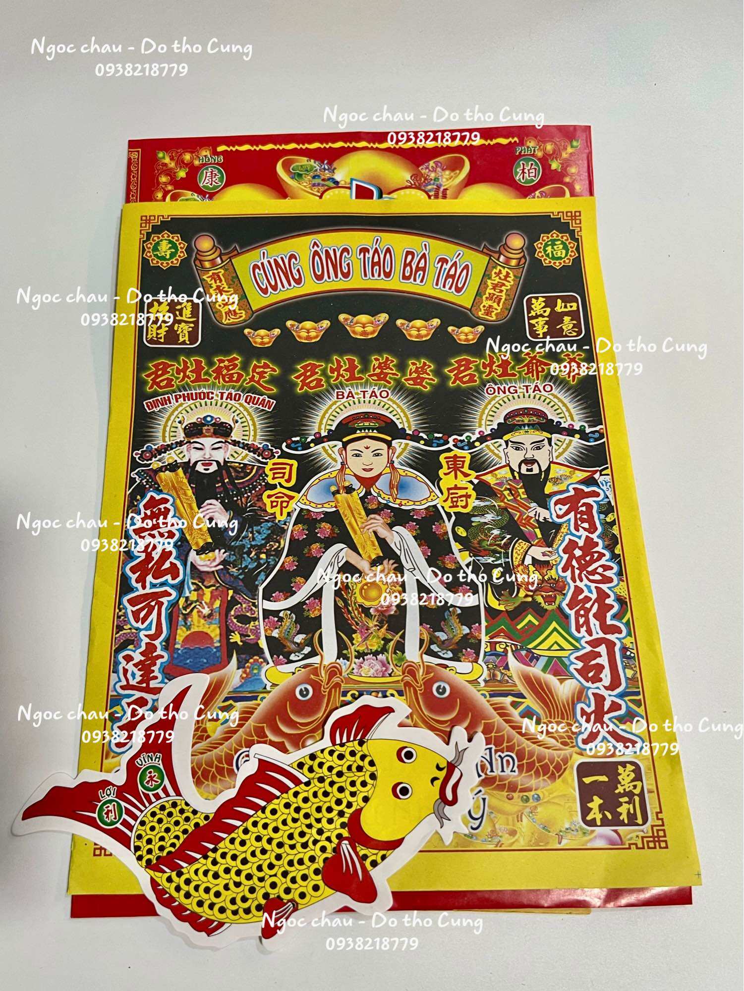 Giấy cúng ông táo , bà táo ngày 23,30 loại đẹp + vàng