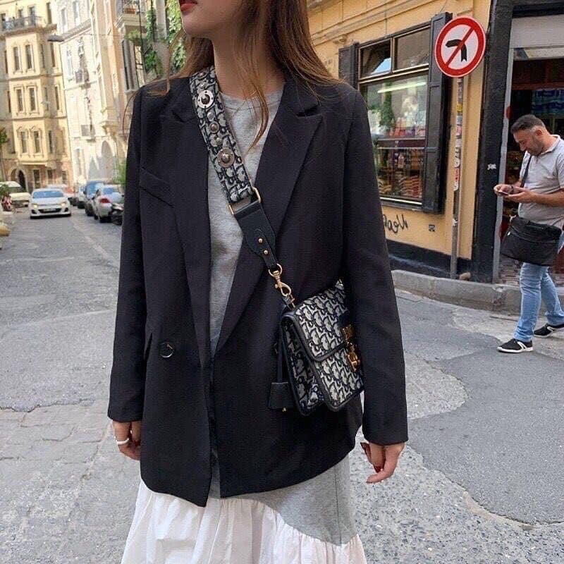 [SẴN] ÁO BLAZER ĐẸP MÀU ĐEN, BE SIÊU XINH [KÈM ẢNH THẬT]