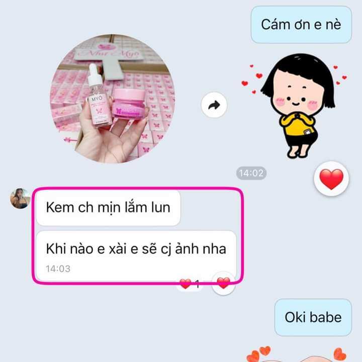 combo kem face + serum MYO 2 Tầng