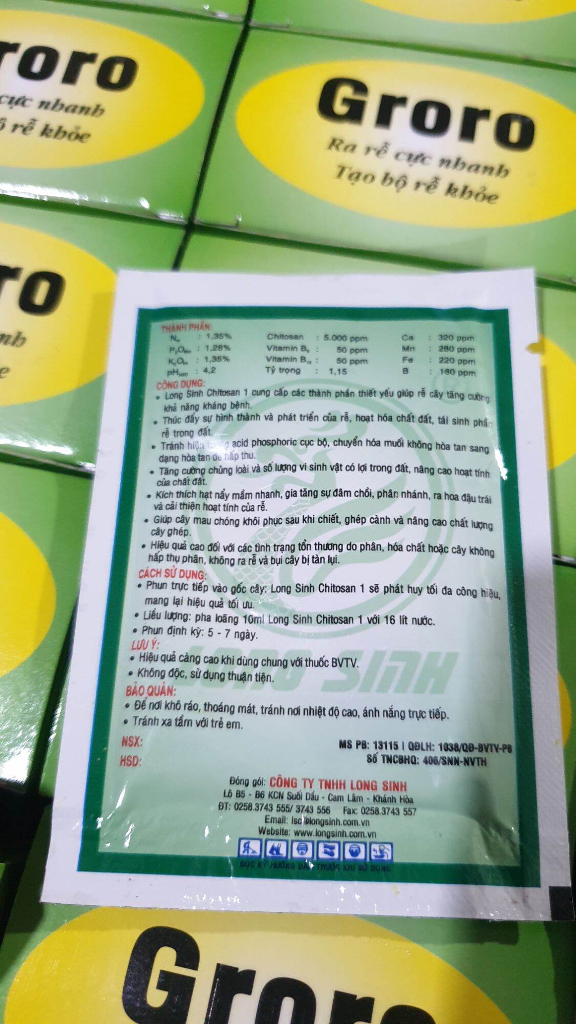 GRORO - Ra Rễ Cực Mạnh - 1 gói 10ml