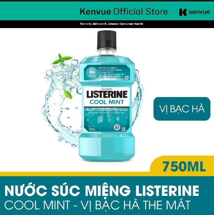 Nước súc miệng Listerine CoolMint 750ml-250ml