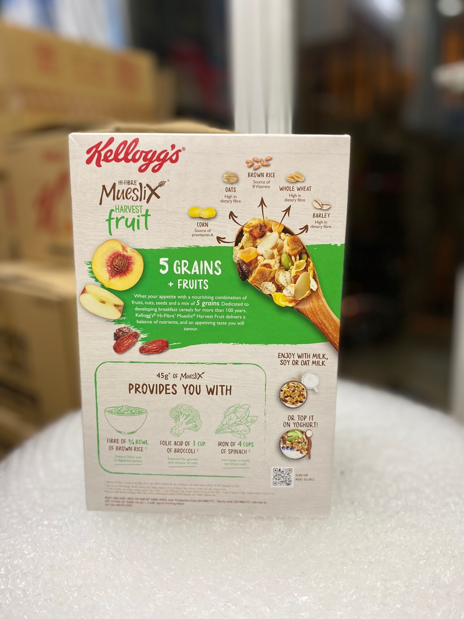 Ngũ Cốc Kellogg's MUESLIX HARVEST FRUIT 355g