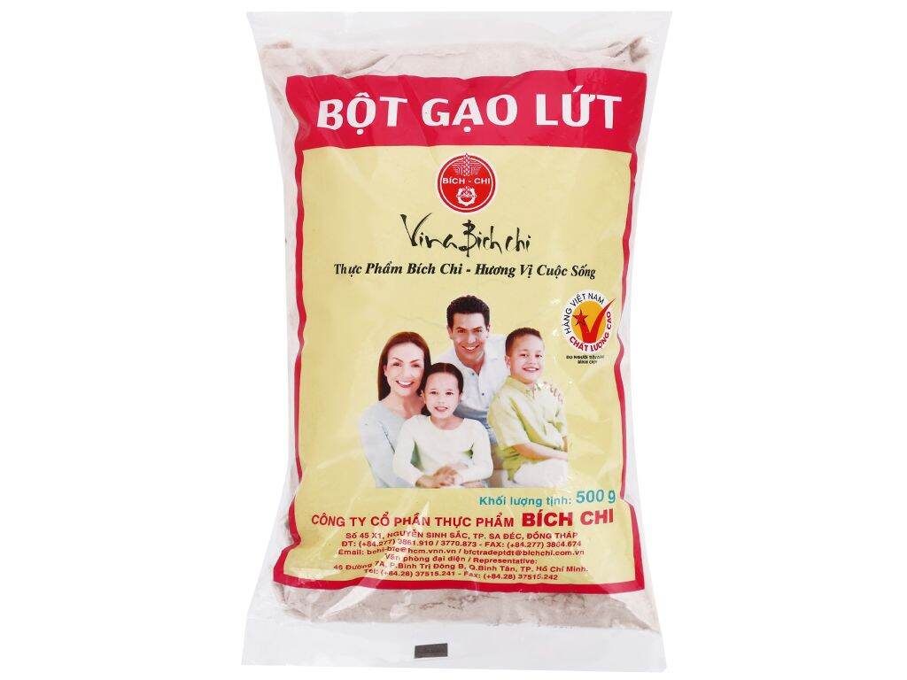 Bột gạo lức nguyên chất Bích Chi 500g