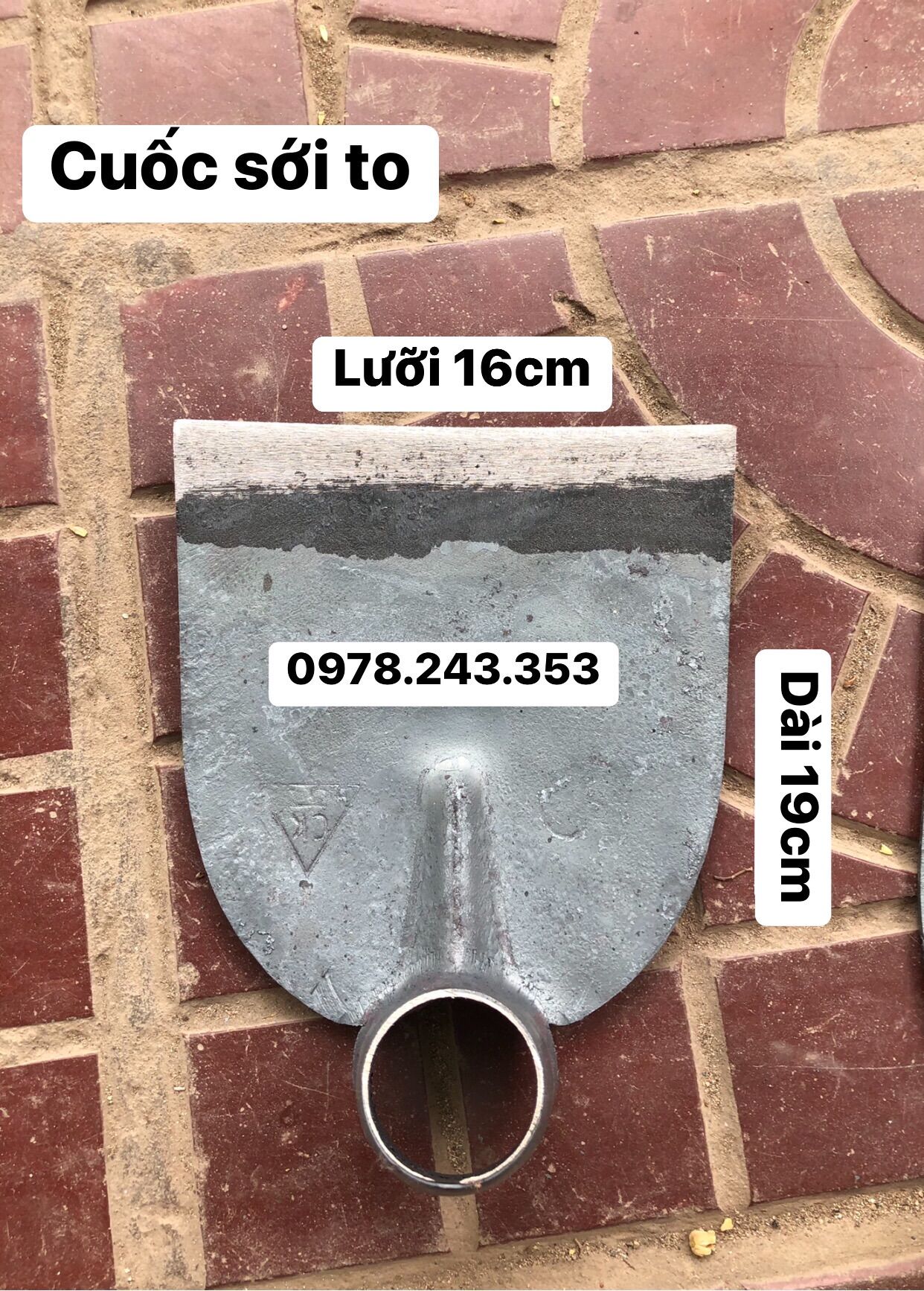Cuốc sới đất - cuốc sới đất chuẩn thép rèn loại 1