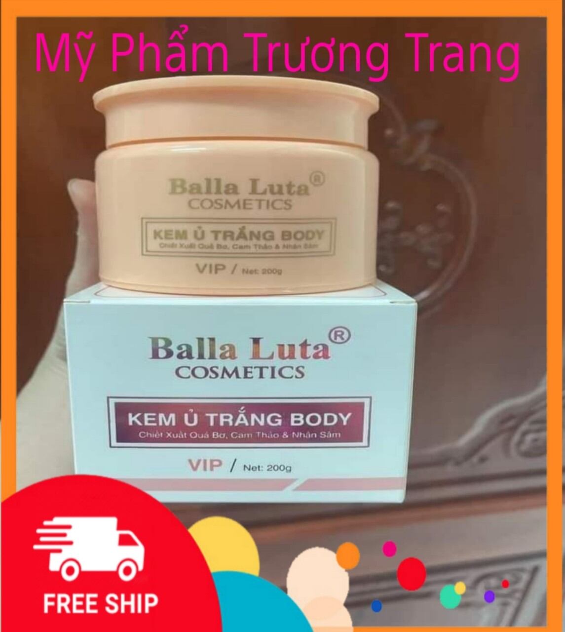 Kem tắm trắng ủ trắng Body Balla Luta chính hãng