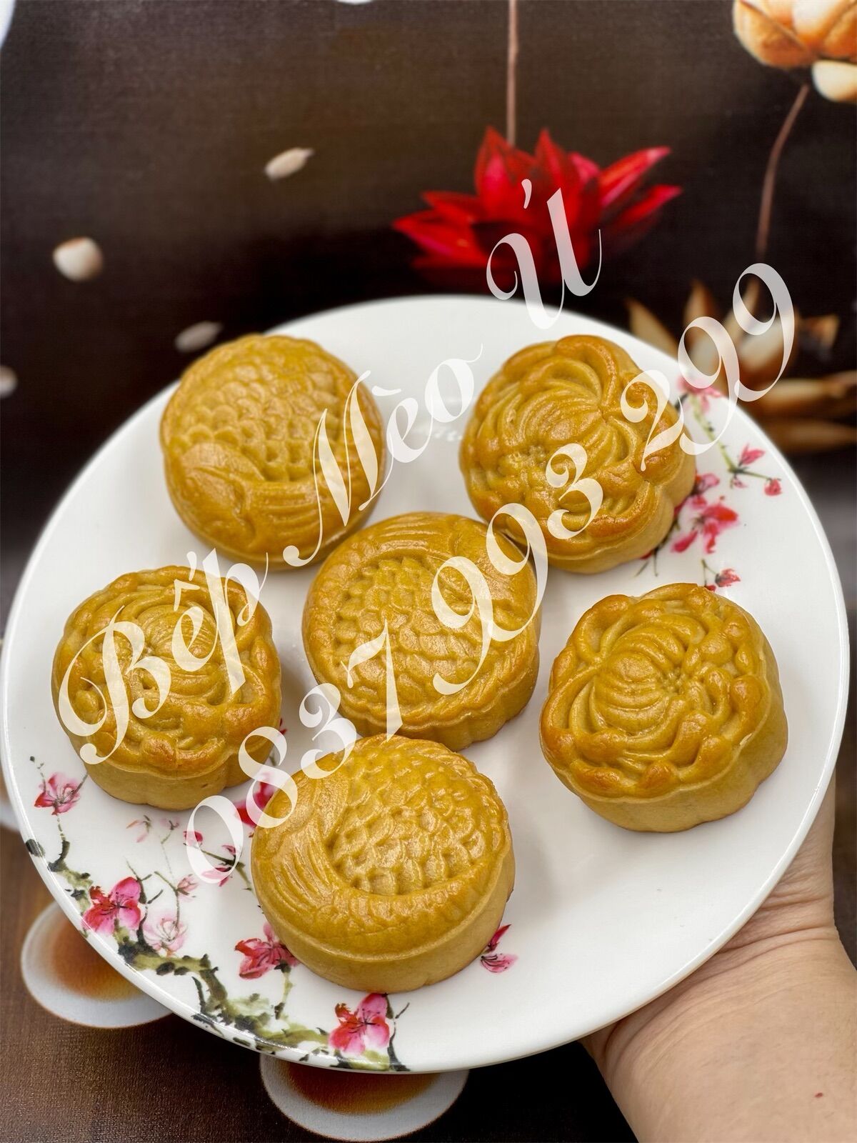 Nướng đường bánh nướng Trung thu