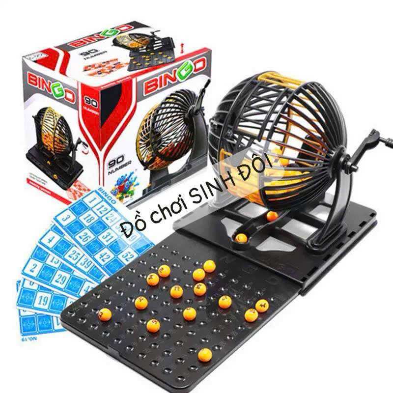 Cờ lô tô quay bingo 90 số 48 lá -bộ lô tô dành cho gia đình và tổ chức sự kiện