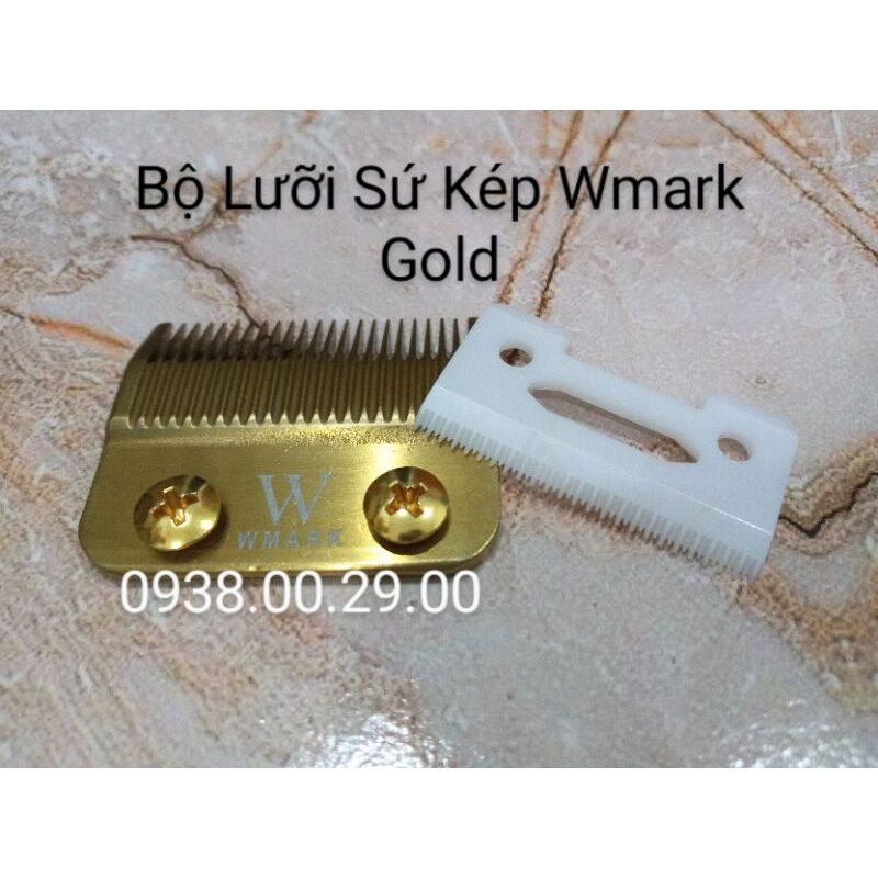 Bộ Lưỡi Sứ Kép Wmark Loại Tốt Cho Tông Đơ Cắt Tóc Các Loại.