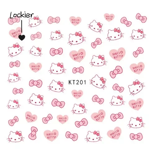 Miếng Dán Móng Tay Hình Hello Kitty Loại 1 Cho Bé