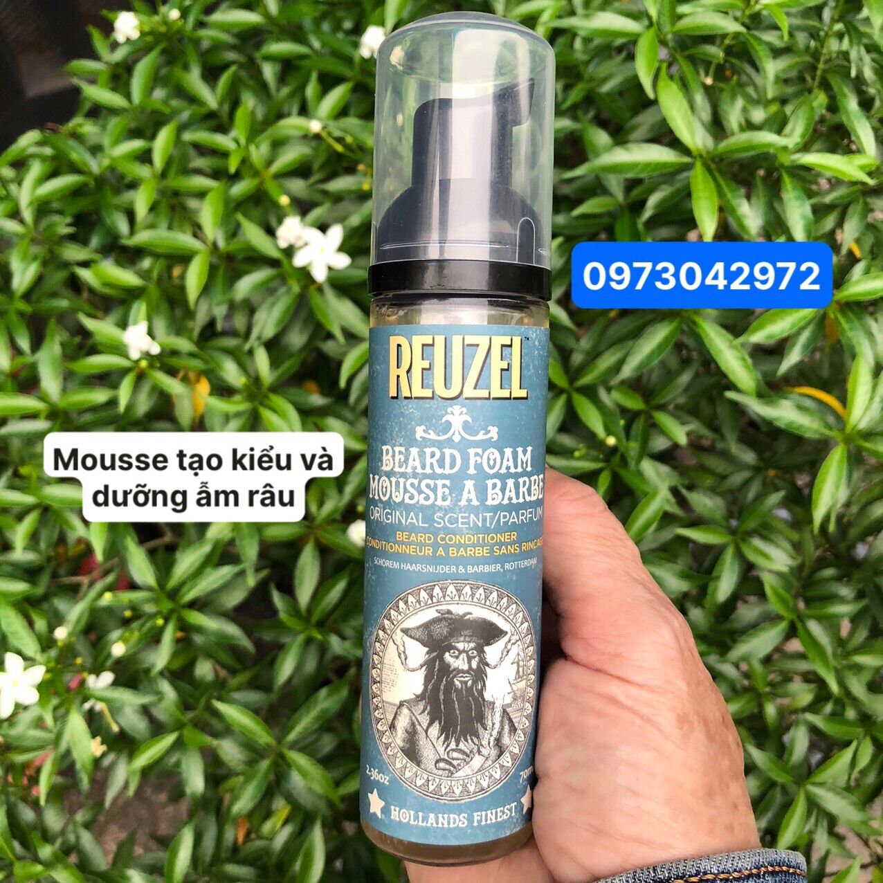 🍵Bọt dưỡng ẩm và khử mùi râu Beard Foam Reuzel 70ml🥜