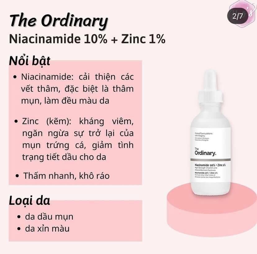 THE ORDINARY NIACINAMIDE 30ML ⚡️⚡️⚡️ BILL US MỚI NHẤT
