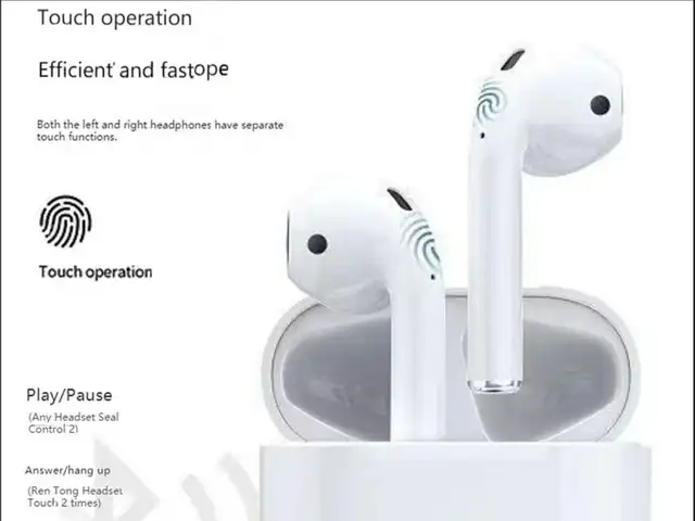 Tai nghe Bluetooth, Tai Nghe Không Dây cho Điệnthoại, màu trắng, bản cao cấp