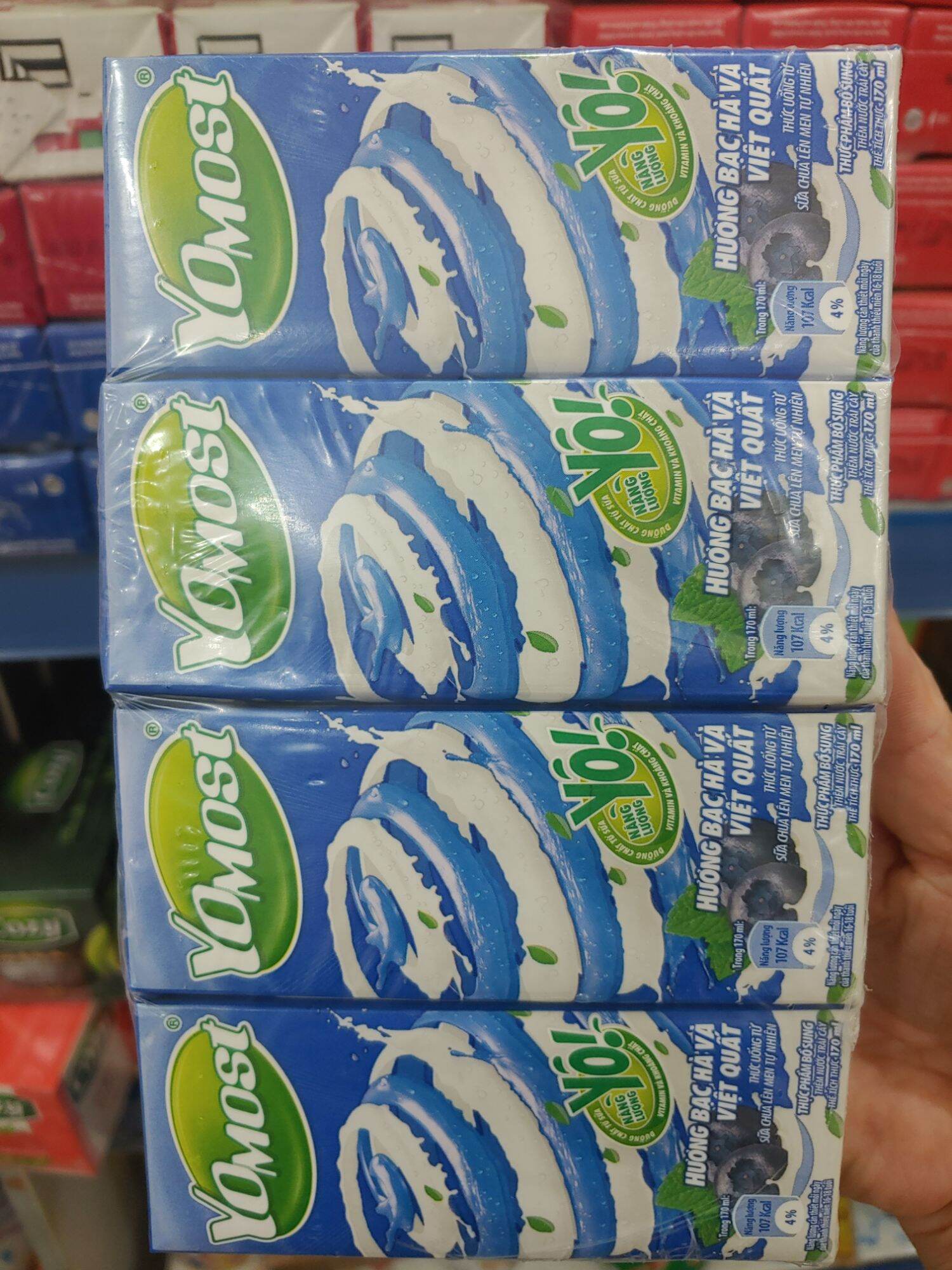Sữa YoMost vỉ 4 hộp 180ml