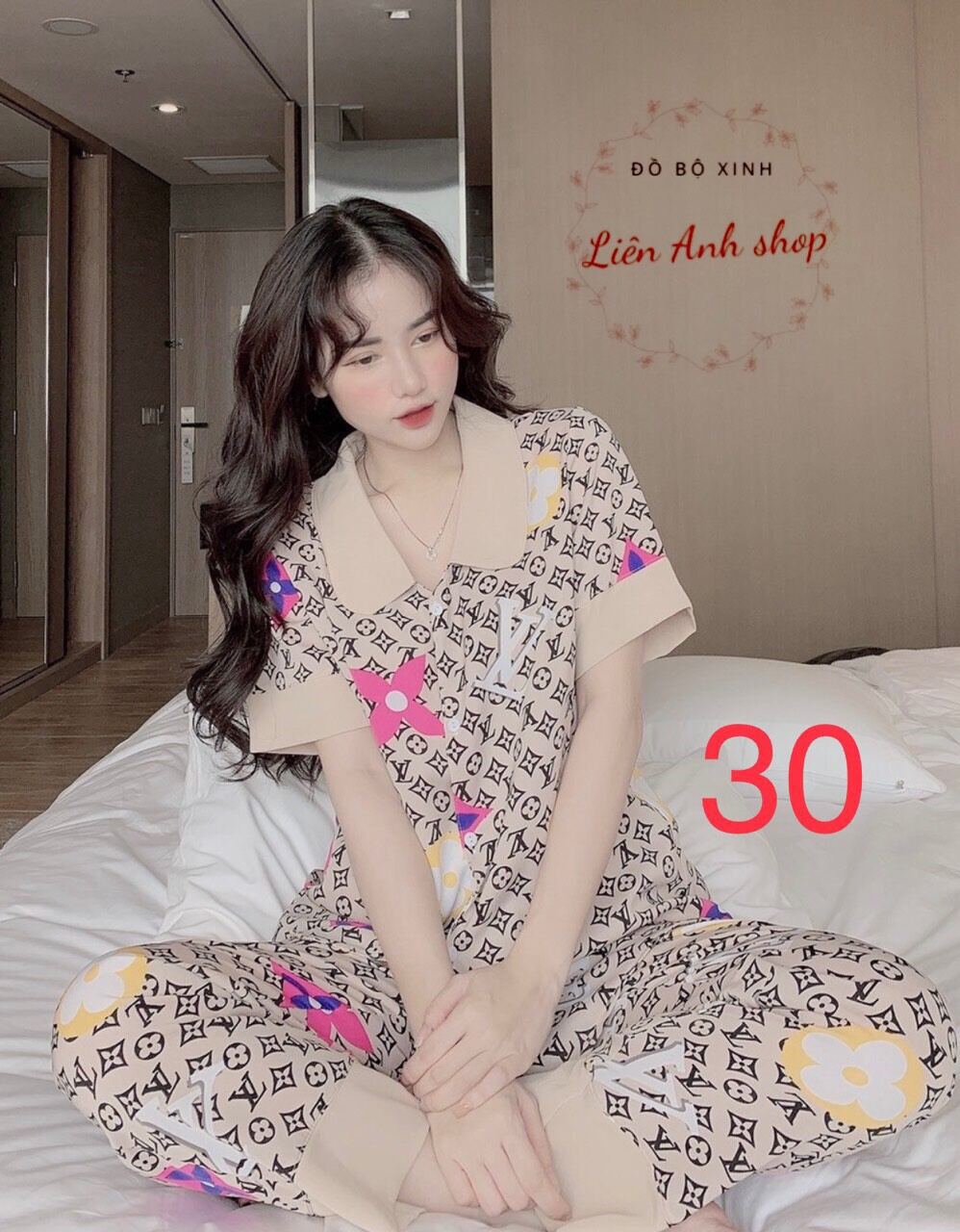 💥💥Pizama cổ sen tay ngắn 💥 mẫu mới