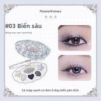 Flower Knows | Bảng phấn mắt Moonlight Mermaid tông màu đất trung tính kết cấu bám tốt không bay phấn