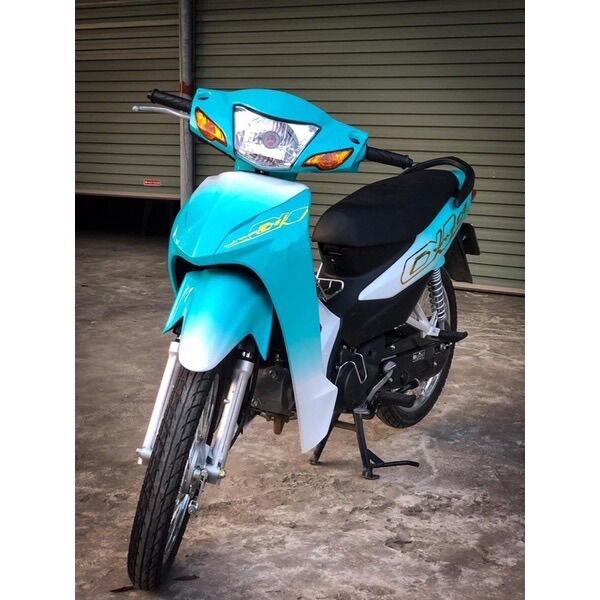 Tem trùm wave chuyển sắc 50cc , 100cc , 110cc màu xanh pha trắng