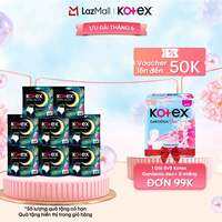 [CHỈ 9-11.06 QT Đơn 69K/149K/249K] Combo 8 BVS Kotex Ban Đêm Thảo Dược dạng quần cỡ M/L 2x8 miếng