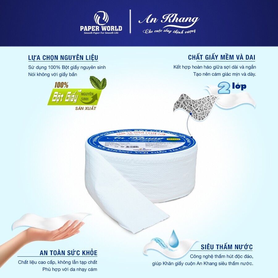 Giấy vệ sinh cuộn lớn