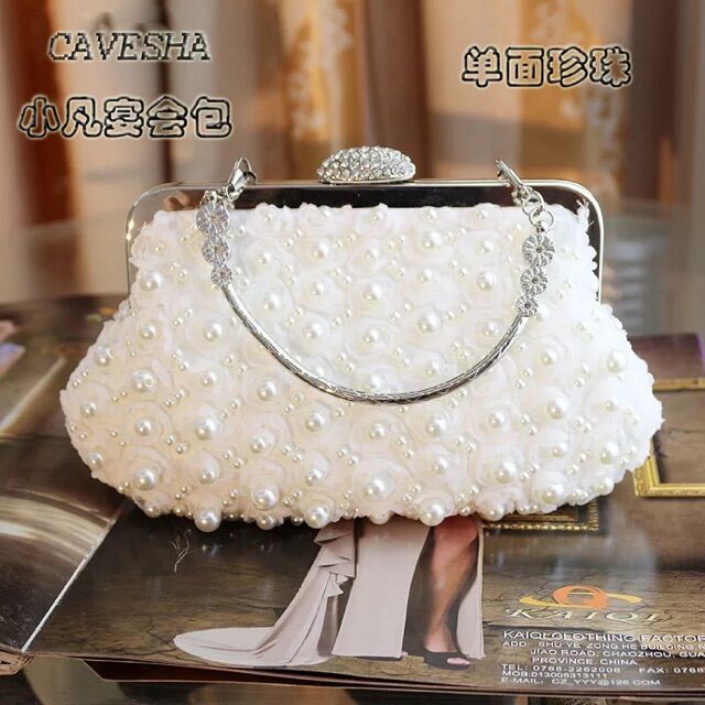 Túi clutch dự tiệc đính đá cao cấp
