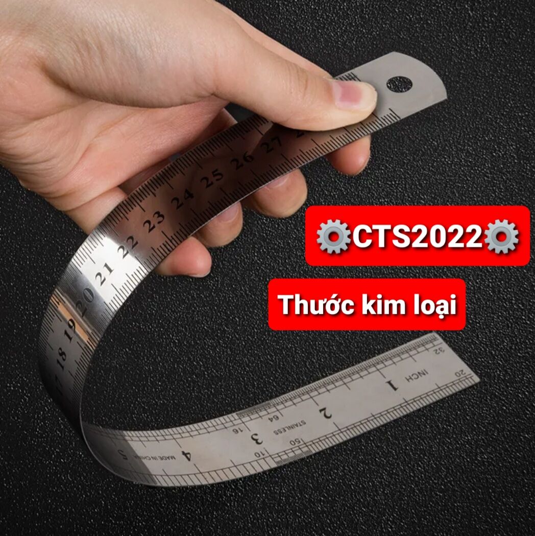 Thước thẳng inox 15/20/30/60 cm tiện dụng