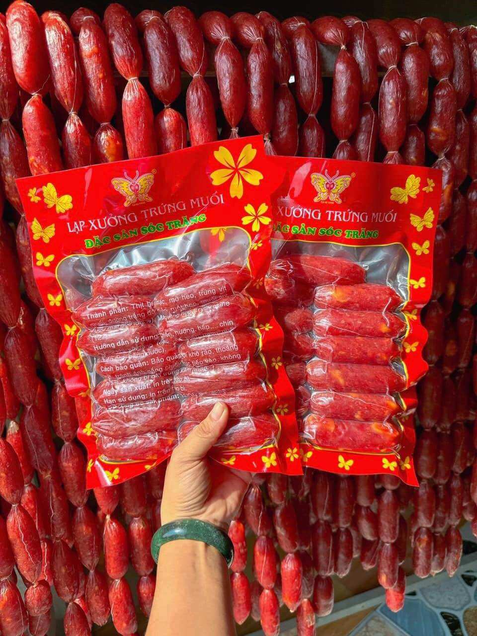 Lạp xưởng heo khô/hồ lô trứng muối 500gr