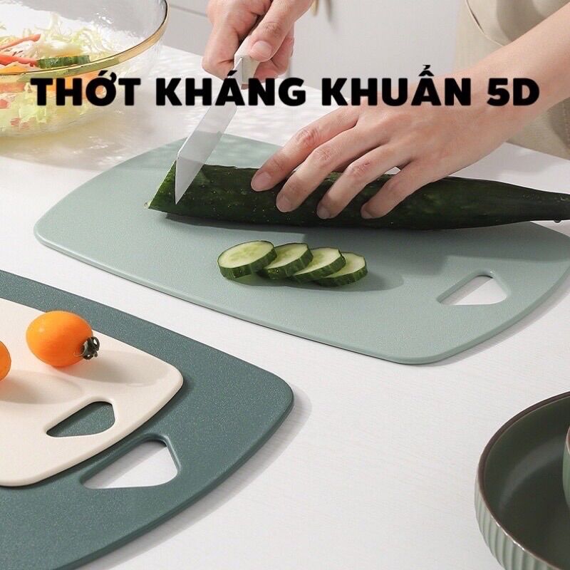 Set 3 Thớt 3 màu ECCO 5D kháng khuẩn,chống truợt
