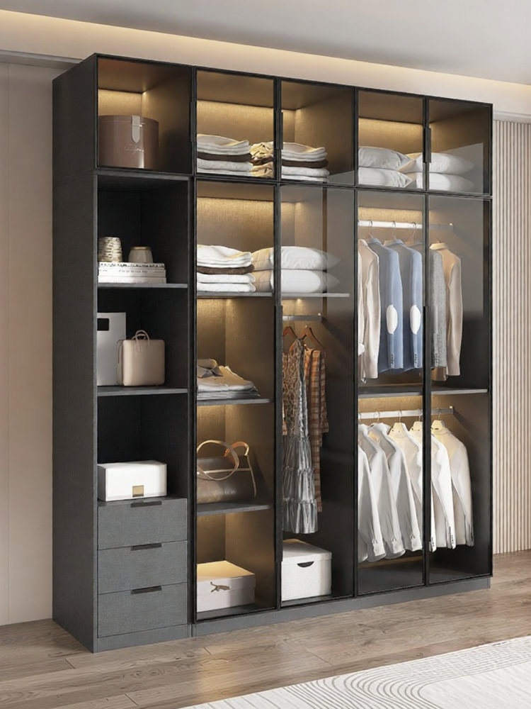 PAMEDI | Custom Modern Luxe Glass Door Wardrobe Giá 28,486,000 Đồng*Miễn phí vận chuyển