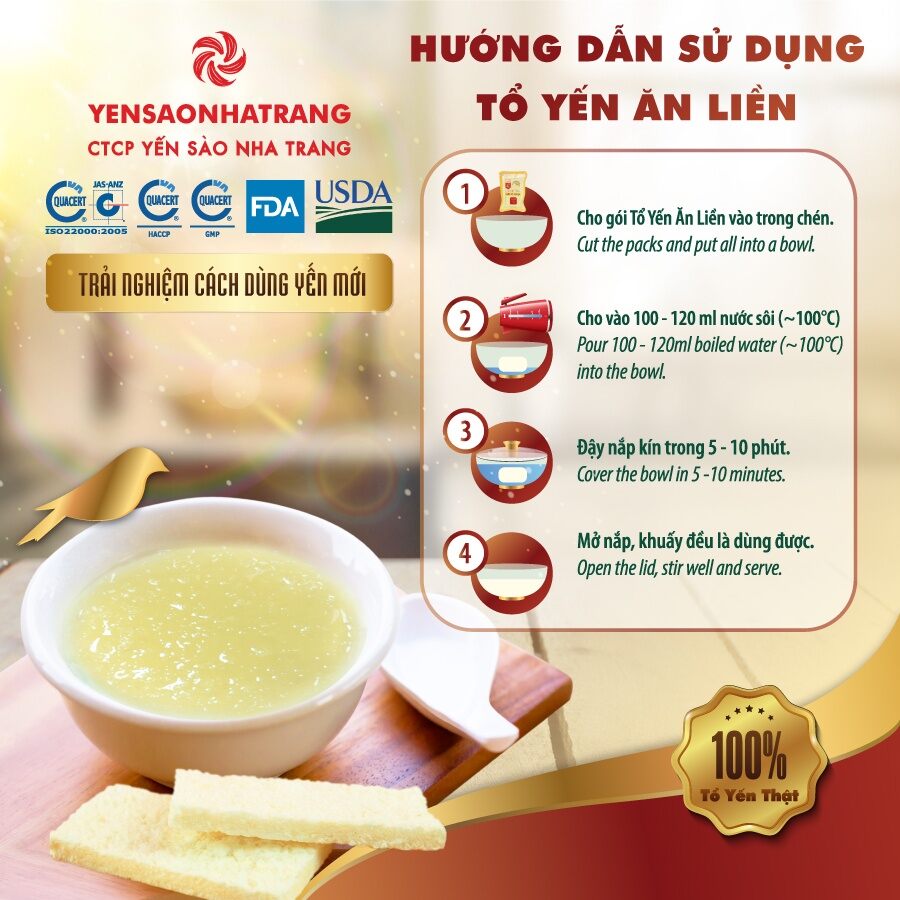 Súp tổ yến ăn liền Nha Trang
