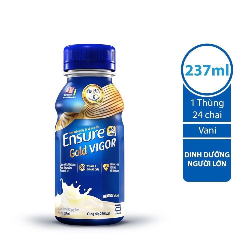 Thùng sữa nước Ensure Virgo -237ml/ chai