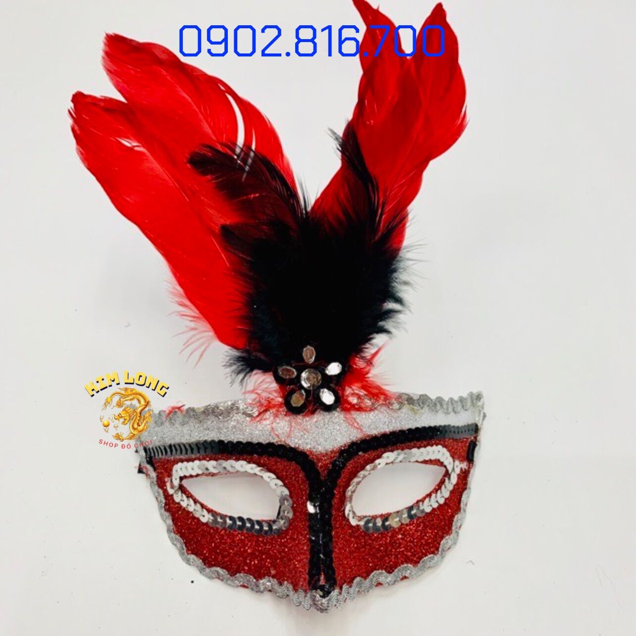 Mặt nạ Halloween đính kim tuyến cho bé gái